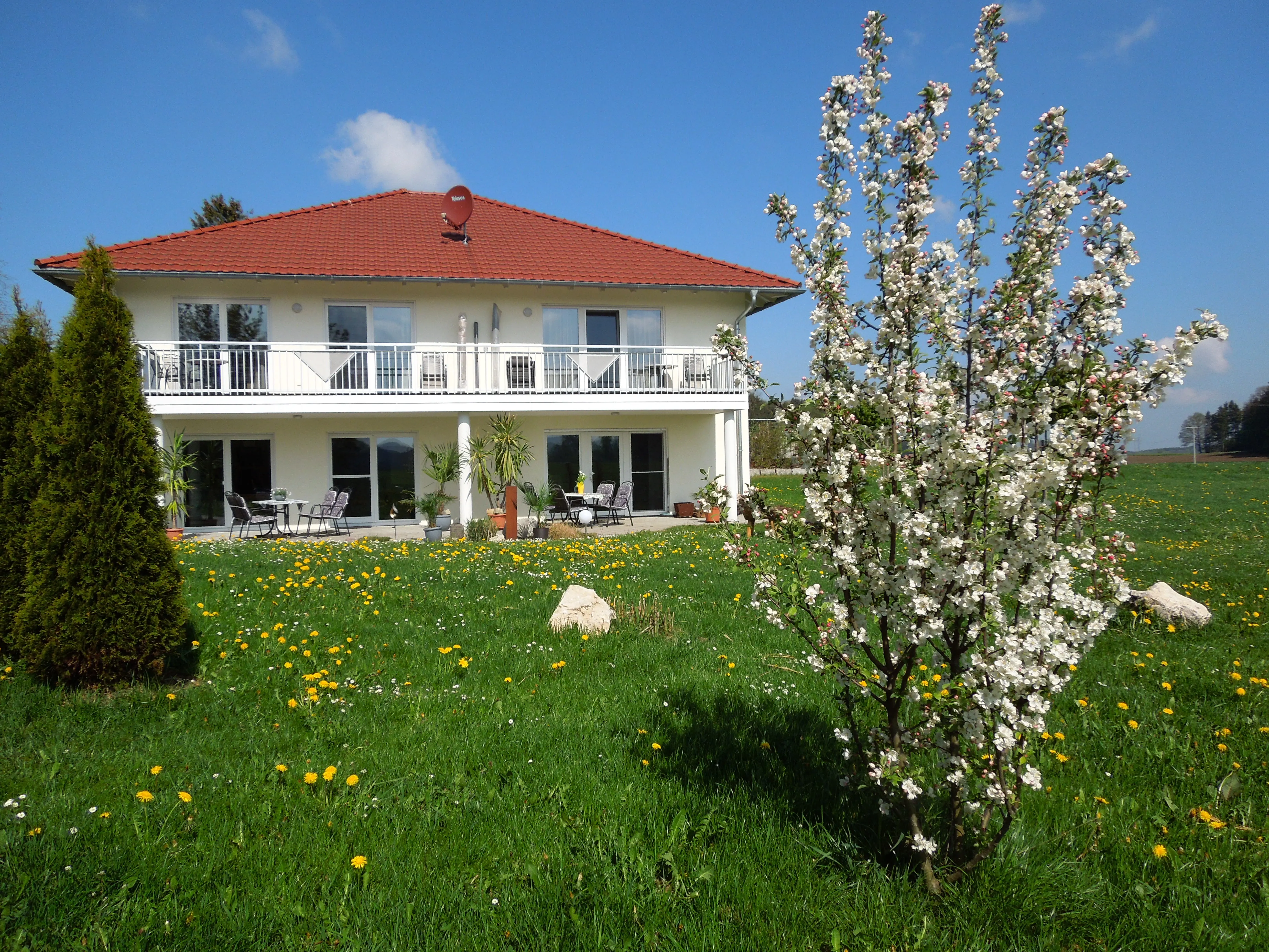 Ferienhaus - AngelegterGarten